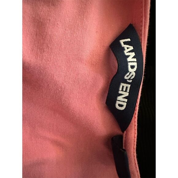 Lands' End Women's Plus Size Knot-Front Orange Tie-Dye Dress 20-22W - Picture 5 of 5